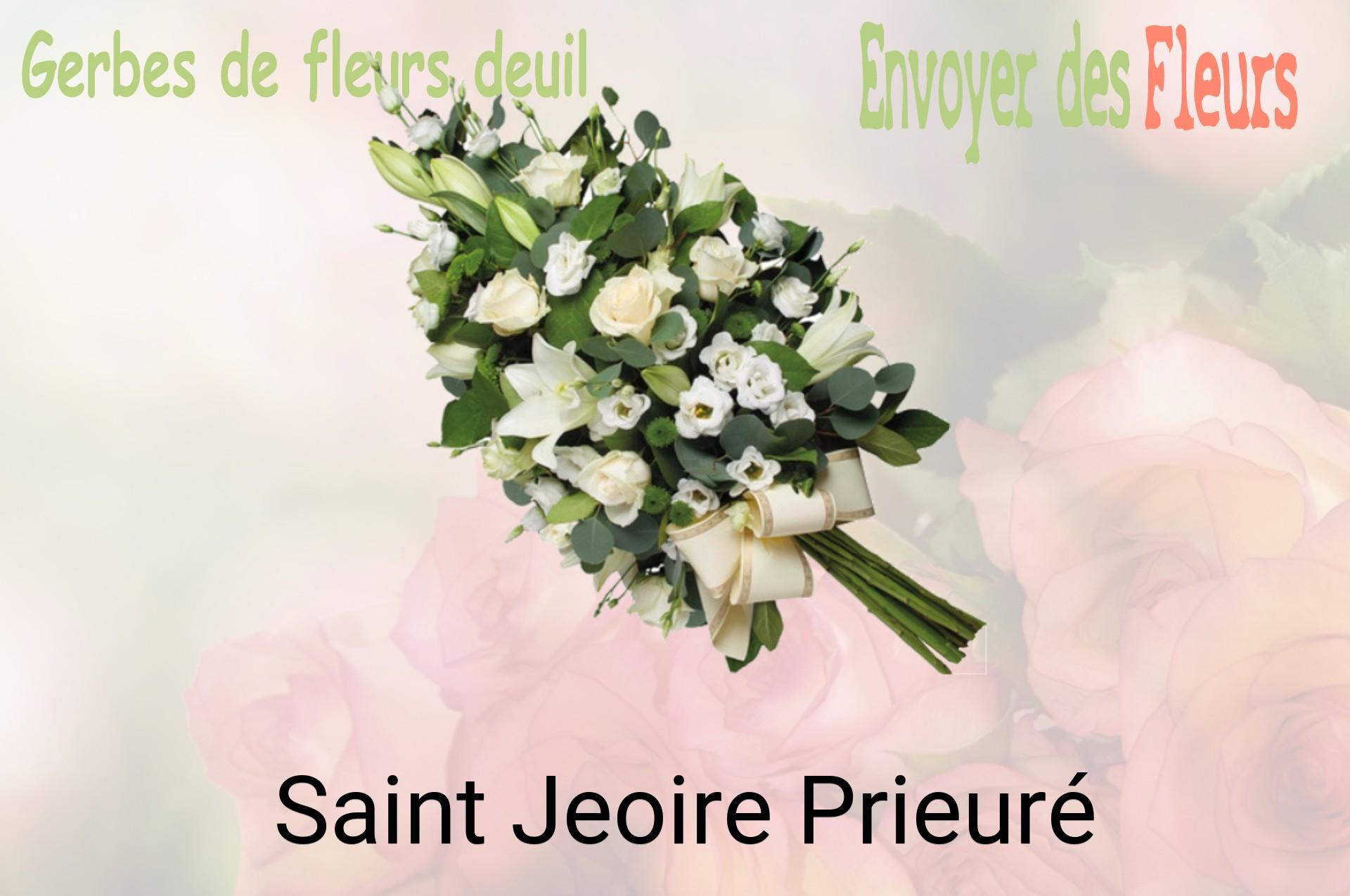 Gerbe de fleurs de deuil livrée à Saint-Jeoire-Prieuré